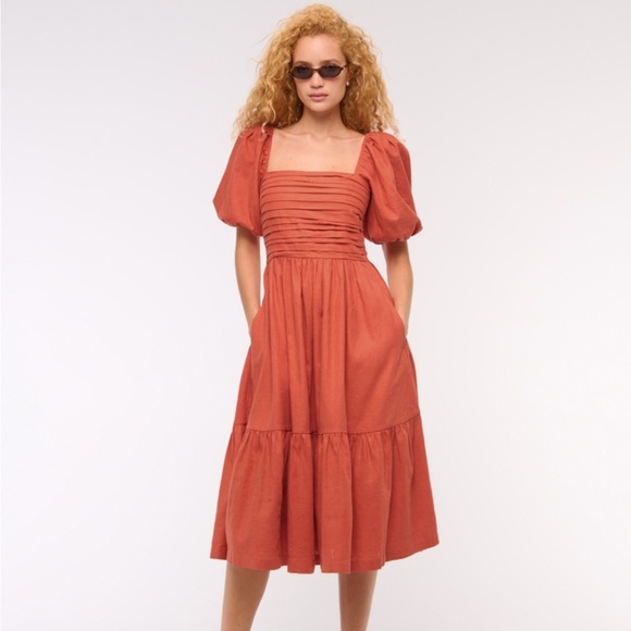 Abercrombie & Fitch Dresses & Skirts - Abercrombie & Fitch Rust Midi Dress